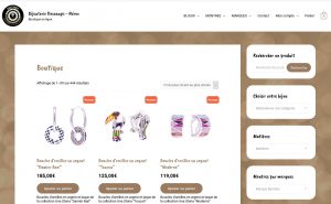boutique en ligne pour une Bijouterie